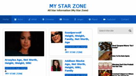 What Mystarzone.com website looked like in 2018 (6 years ago)