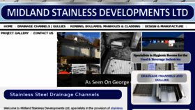 What Midlandstainless.com website looked like in 2018 (6 years ago)