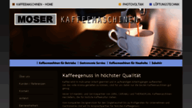 What Moser-kaffeemaschinen.at website looked like in 2018 (6 years ago)