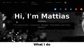 What Ma.ttias.be website looked like in 2018 (6 years ago)