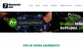 What Mosteckeuhli.cz website looked like in 2018 (6 years ago)