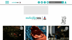 What Melodijolola.com website looked like in 2018 (6 years ago)