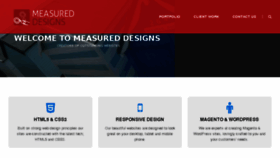 What Measureddesigns.com website looked like in 2018 (6 years ago)