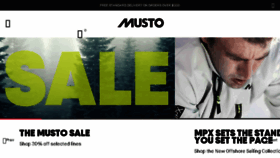 What Musto.com website looked like in 2018 (6 years ago)
