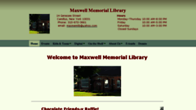 What Maxwellmemoriallibrary.org website looked like in 2018 (6 years ago)