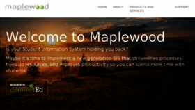 What Maplewood.com website looked like in 2018 (6 years ago)