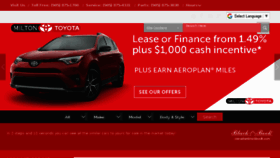 What Miltontoyota.com website looked like in 2018 (6 years ago)