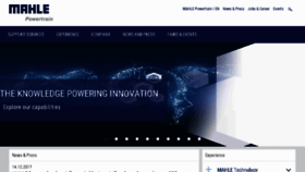 What Mahle-powertrain.com website looked like in 2018 (6 years ago)