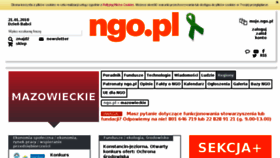 What Mazowieckie.ngo.pl website looked like in 2018 (6 years ago)