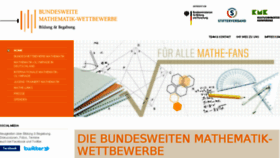 What Mathe-wettbewerbe.de website looked like in 2018 (6 years ago)