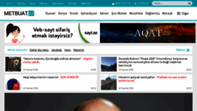 What Metbuat.az website looked like in 2018 (6 years ago)