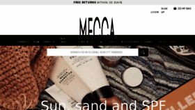 What Meccabeauty.co.nz website looked like in 2018 (6 years ago)