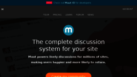 What Muut.com website looked like in 2018 (6 years ago)