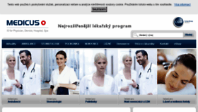 What Medicus.cz website looked like in 2018 (6 years ago)