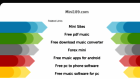 What Mini189.com website looked like in 2018 (6 years ago)