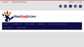 What Momblogsociety.com website looked like in 2018 (6 years ago)