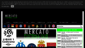 What Mercatofootballclub.fr website looked like in 2018 (6 years ago)