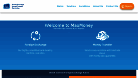 What Maxmoney.com website looked like in 2018 (6 years ago)