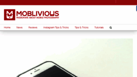What Moblivious.com website looked like in 2018 (6 years ago)
