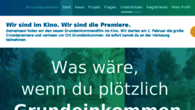 What Mein-grundeinkommen.de website looked like in 2018 (6 years ago)