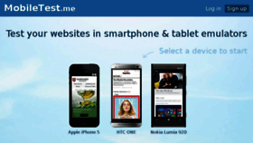 What Mobiletest.me website looked like in 2018 (7 years ago)