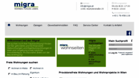 What Migra.at website looked like in 2018 (6 years ago)