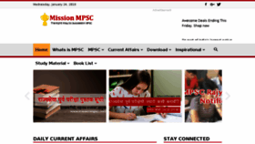 What Missionmpsc.com website looked like in 2018 (6 years ago)
