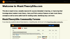 What Musictheorysite.com website looked like in 2018 (6 years ago)