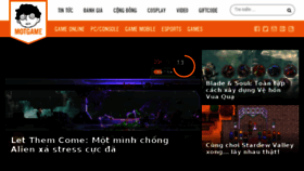 What Motgame.vn website looked like in 2018 (6 years ago)