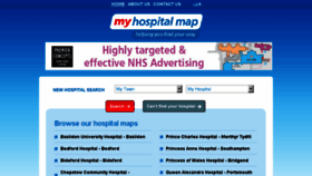 What Myhospitalmap.org.uk website looked like in 2018 (6 years ago)