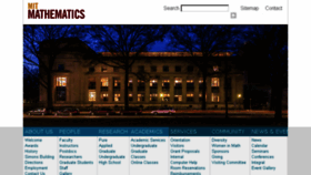 What Math.mit.edu website looked like in 2018 (6 years ago)