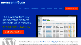 What Membermouse.com website looked like in 2018 (6 years ago)