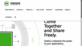 What Mersive.com website looked like in 2018 (6 years ago)