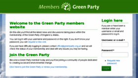 What My.greenparty.org.uk website looked like in 2018 (6 years ago)