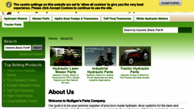 What Mulliganspartscompany.com website looked like in 2018 (6 years ago)