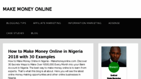 What Makemoneyonline.com.ng website looked like in 2018 (6 years ago)