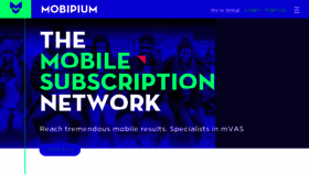 What Mobipium.com website looked like in 2018 (6 years ago)