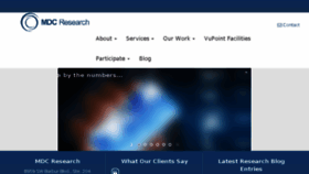 What Mdcresearch.com website looked like in 2018 (6 years ago)