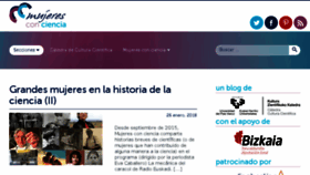 What Mujeresconciencia.com website looked like in 2018 (6 years ago)