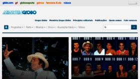 What Memoriaglobo.globo.com website looked like in 2018 (6 years ago)