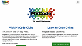 What Mvcode.com website looked like in 2018 (6 years ago)