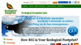 What Myfootprint.org website looked like in 2018 (7 years ago)