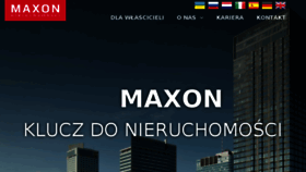 What Maxon.pl website looked like in 2018 (6 years ago)