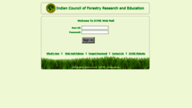 What Mail.icfre.org website looked like in 2018 (7 years ago)