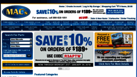 What Macsautoparts.com website looked like in 2018 (6 years ago)