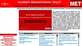 What Met.edu website looked like in 2018 (7 years ago)