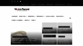 What Metroparent.com website looked like in 2018 (6 years ago)
