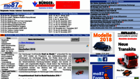 What Mo87.de website looked like in 2018 (6 years ago)