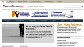 What Mundolatino.org website looked like in 2018 (6 years ago)