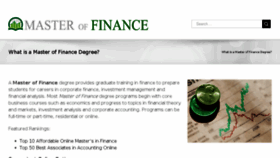 What Master-of-finance.org website looked like in 2018 (6 years ago)